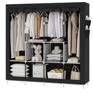 Organizador de tela de lona de plástico plegable, barato, <span class=keywords><strong>para</strong></span> almacenamiento de ropa, armario, muebles de dormitorio - Product Image 2