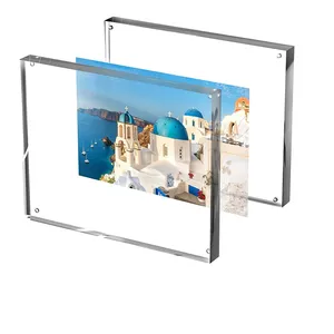 A3 klarer Desktop Plexiglas magnetischer Foto rahmen Acryl Foto rahmen