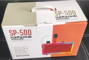 Máquina de Karaoke con 2 Micrófonos Inalámbricos, Sistema de Altavoces Portátil de 30W para el Hogar con Luces de Discoteca y Correa - Product Image 5