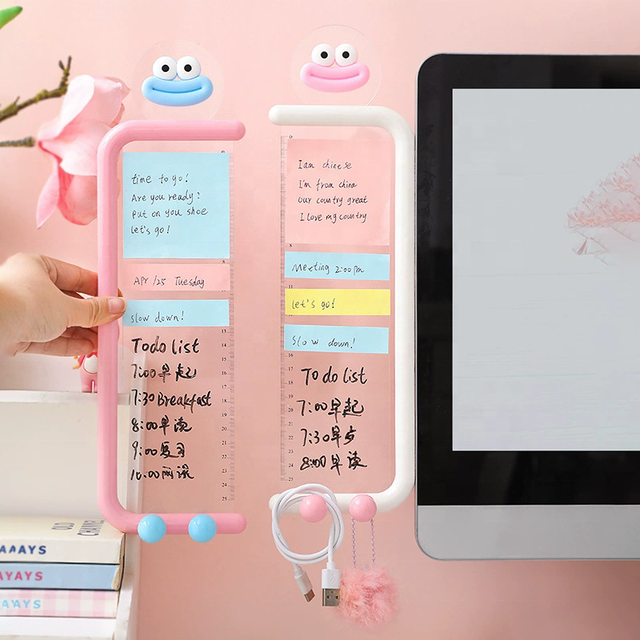 2026 New Product Office Desk Accessories Monitor Memo Board Computer Message Board Office Supplies Computer Sticky Note Holder
