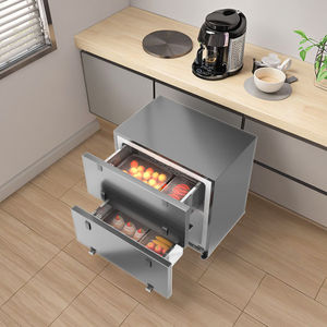 Congélateur électrique portable sans givre de 122 L en plastique à faible bruit sous le comptoir intégré pour réfrigérateur domestique dissimulé - Product Image 3