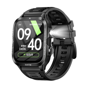 KT89 3ATM Waterproof Smartwatch Smart Bracelet Multi Sport Models Smart <b>Watch</b> With Flashlight Blood Oxygen Monitor - Product Image 1