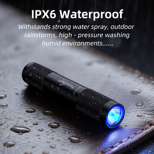 TANK007 UV701A Пользовательский логотип ультрафиолетовый фонарик брелок для ключей из алюминия найти насекомых черный свет карманный фонарик для обнаружения скорпиона ультрафиолетовый фонарик - Product Image 5