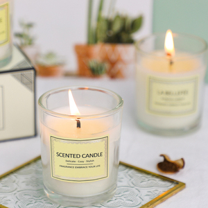 เทียนหอมขี้ผึ้งถั่วเหลืองขนาดเล็ก5*6โหลแก้วทรงเสาไฟเทียนไร้ควันสำหรับบาร์ของขวัญอีสเตอร์/ คริสต์มาส - Product Image 6