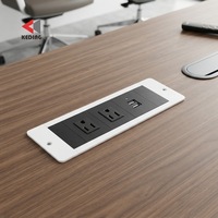 Soket colokan colokan AS Flush Mount meja atas Desktop colokan soket ekstensi daya stop kontak Universal