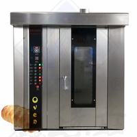 Horno rotatorio popular para pan solar, horno para pizza, horno rotatorio eléctrico de aire caliente a gas y diésel