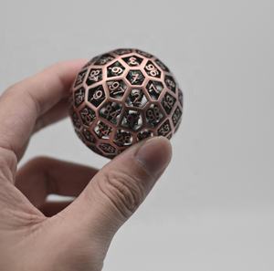 Charme 50mm Rainbow <span class=keywords><strong>Ball</strong></span> 100-Side Dice Bulk Single D100 Creux <span class=keywords><strong>Dragon</strong></span> Polyédrique Métal Dés pour Donjons Dragons Joueurs - Product Image 5