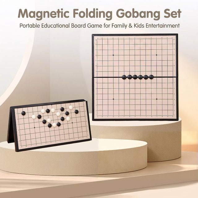 Folding Portability Chessboard Gomoku for Beginner Gomoku Entertainment Reversi Board Game Gomoku Board Game