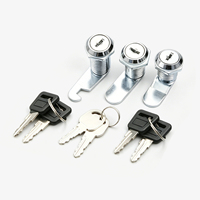 Mini serrure à came MS88A, loquet à quart de tour, boîtier et cylindre en alliage de zinc moulé sous pression, serrure de tiroir de cabinet, serrure de boîte aux lettres, serrure à came