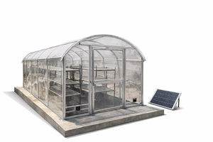 Invernadero Solar Personalizado OEM C500, Invernadero de Calidad Duradera con Forma de Túnel, Cubierta de Policarbonato Estabilizado contra Rayos UV - Product Image 3