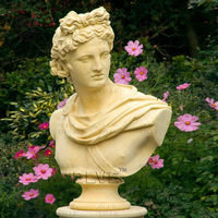 BLVE célèbre européen intérieur décor à la maison personnage pierre naturelle Figure tête Sculpture marbre buste Statue