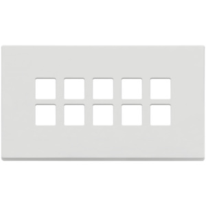 Placca 5Mx10 BS Flat Bianco Matt 16.5x9.5x1.4 Wall <b>Switch</b> Cover <b>Plate</b> - Product Image 1