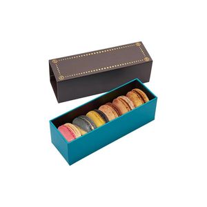 Giáng sinh hộp Macaron với ngăn màu hồng Kraft hộp giấy nhỏ màu trắng chất lượng cao sinh thái thân thiện bao bì cứng nhắc đơn Biscuit - Product Image 1