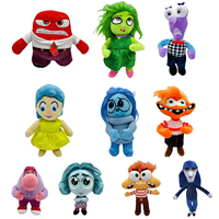 Vente en gros usine : Jouets en peluche Inside Out de 4 et 8 pouces, figurines de dessins animés et de films, poupées, cadeaux pour enfants