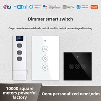 Chaude Tuya Smart Switch Dimmable Wifi Commutateur Durable ABS À Distance Tactile Mur Commutateur 10A Max Courant RF Télécommande App Contrôle