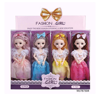 Ensemble de vêtements pour poupée de mode de 11 pouces en gros, boîte de présentation de 12 pièces, tenue de poupée pour fille avec accessoires, jouet modèle en plastique