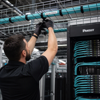 Cable Troncal de Fibra Óptica Multimodo OM4 de 36 Núcleos para Interiores HEADWAY, LSZH GB 31247 B1(d0t0a1), Retardante de Llama, Modelo FCS-DSB1-4M036-AQ