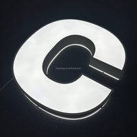 Enseigne LED 3D rétroéclairée pour extérieur/intérieur – Lettres en acrylique et métal pour la maison, le bureau, les hôtels, les bars – Enseigne publicitaire