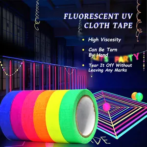 Color UV Fluorescent Cloth Tape 24mm Film And Television Crew Matte Cloth Tape Stage Positioning Mark