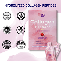 Colágeno líquido hidrolizado Haccp OEM en barra para mujeres, péptidos tipo 1 y 3 con biotina + vitamina C + vitamina B y ácido hialurónico