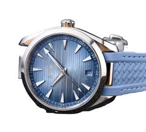 Montre de luxe pour homme OM804 personnalisée, bracelet en acier inoxydable, verre saphir, 41 mm, aiguilles lumineuses, mouvement automatique mécanique - Product Image 4