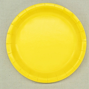 DAMAI - Juego de Vajilla de Papel Amarillo para Fiestas, Vajilla Desechable para Mesa de Fiesta, Platos de Papel Sólido de 7 y 9 Pulgadas, Vasos y Servilletas - Product Image 3