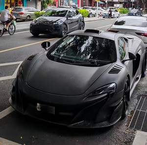 Para McLaren <span class=keywords><strong>MP4</strong></span> 12C 650S Bodykit Upgrade a LT675 Dry Carbon Fiber New Rear Auto Body con parachoques delantero Guardabarros Recortes de escape - Product Image 3