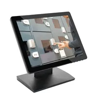 Monitor de pantalla táctil LCD de 15 pulgadas de grado industrial a prueba de agua simple monitor táctil de uso de tienda de licores de comida rápida