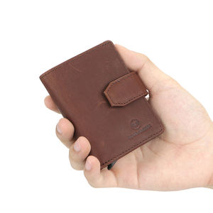 กระเป๋าสตางค์หนังแท้ AndoBag รุ่น RFID สำหรับผู้ชาย ช่องใส่บัตรหลายช่อง กระเป๋าใส่บัตรแบบย้อนยุค สไตล์ลำลอง หลายตำแหน่ง รุ่น 1814 - Product Image 3