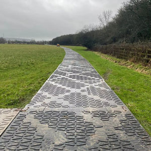 פוליאתילן בצפיפות גבוהה (hdpe) מותאם אישית גודל כבד גיליון 3000*2500 בנייה כביש מחצלת בטיחות חיצונית סופר - Product Image 1