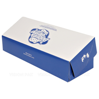 Boîte d'emballage en papier écologique personnalisée pour pâtisserie, cupcakes, beignets, gâteaux et repas, avec logo, vente en gros