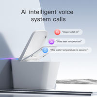 Nouvelle toilette intelligente avec bidet, chauffage multifonctionnel, stérilisation entièrement automatique, siège chauffant, monobloc, sur pied, avec télécommande