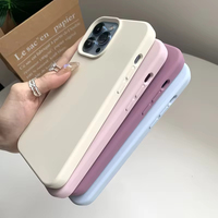 Coque de Luxe en Silicone Liquide TPU avec Protection Caméra pour iPhone 15 14 13 Pro Max, Compatible iPhone 11 12 Pro Max X XR 14 Plus et XS