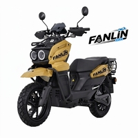 Moto électrique Fanlin 64V 2000W haute vitesse longue portée, style tank, pour adulte, vente en gros transfrontalière