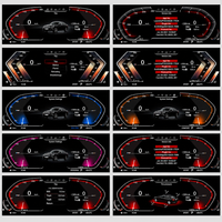 Untuk X5 X6 E60 E61 E62 E70 E71 Dashboard Displayer Multi UI Theme Digital Cluster Speedometer LCD Dashboard Suku Cadang Pengganti