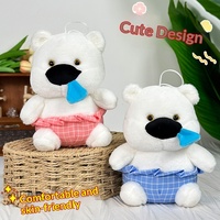 Peluche personnalisée de 8 pouces, assortiment de dessins animés, jouet pour machine à griffes, pour jeu de lancer de mariage, en polyester et coton PP, vente en gros