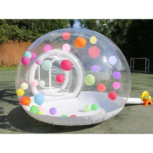 Rumah gelembung tiup kubah balon bening 3 meter untuk anak-anak atau dewasa pesta dari tenda tiup pabrik
