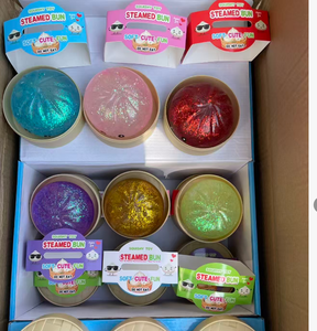 JN Linda Bola Blanda de Bollo al Vapor con Bandeja, Juguete Antiestrés de Levantamiento Lento, Juguete Elástico para Amasar, Juguete Sensorial, Juguete Blando de Dumpling - Product Image 5