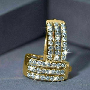 Orecchini a Cerchio alla Moda per Donne, Accessori per Orecchie Semplici per Uso Quotidiano - Product Image 4