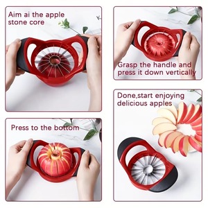 Cortador de Manzanas de Gran Tamaño, Cortador de 16 Rebanadas con un Solo Toque, para Manzanas y Peras, Herramienta de Cocina Eficiente para Preparación de Alimentos en el Hogar y Fiestas - Product Image 3
