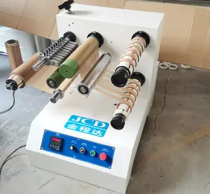 Cinta de rollo automática de operación Simple, máquina de rebobinado de corte pequeño, máquina de fabricación de cintas de embalaje