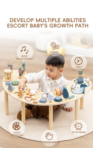 Mesa de Juego Sensorial de Madera Multifuncional Montessori en Oferta, con Xilófono y Juguetes de Actividades para Niños y Bebés - Product Image 5