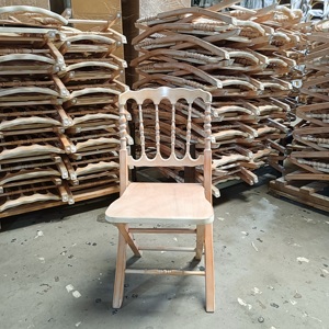 <span class=keywords><strong>Chaise</strong></span> <span class=keywords><strong>Napoléon</strong></span> blanche moderne bon marché Chaises pliantes de mariage en bois pour les fêtes - Product Image 6