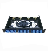 Télécommunication FTTH Mini type Fibre optique 19'' pouces Rack mural intérieur/extérieur 2U 48/72/96 ports LC MPO ODF