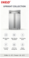 Solution complète pour chambres froides d'hôtels, réfrigérateurs-congélateurs industriels, équipements et outils de réfrigération pour cuisines commerciales