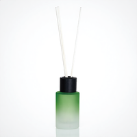 Bouteilles diffuseurs en verre dépoli dégradé personnalisées en usine, de 50 ml à 300 ml, pot d'aromathérapie, logo et couleur personnalisables