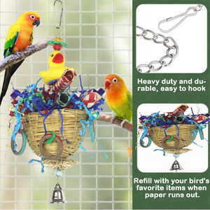 Pájaro forrajeo loro Juguete plástico pato bambú dedo cuna roer cadena Control remoto pájaro volador juguetes pájaro juguetes columpio - Product Image 4