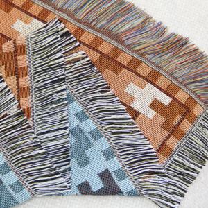 Servicio OEM Bohemio Acampar al aire libre Picnic Manta Diseño personalizado Tejido Tapiz Manta Venta al por mayor Manta Jacquard - Product Image 5