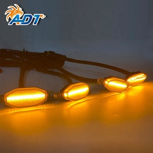 ไฟตกแต่งกระบะรถบรรทุก 4 ชิ้น/ชุด 12 SMD สว่างพิเศษ สีขาว เหลือง แดง น้ำเงิน ไฟ LED สำหรับกระจังหน้ารถยนต์ พร้อมสายไฟ สำหรับ F150 Tundra - Product Image 2