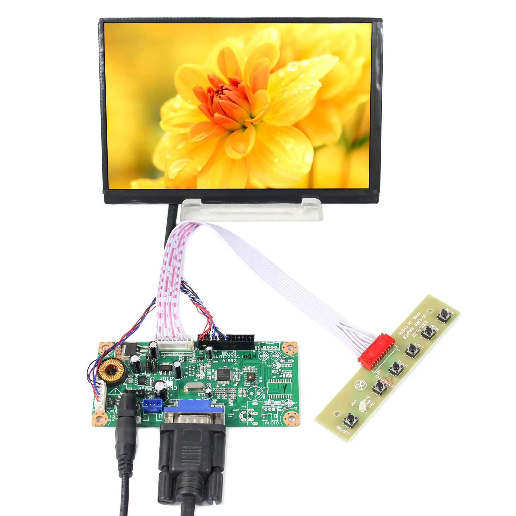 Fabricants d'écrans LCD Vsdisplay Vga carte pilote 40Pin Lvds 7 "N070Icg-Ld1 1280X800 écran Lcd Ips pour écran de station-service